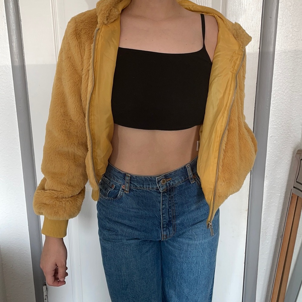 Gold Teddy Jacket, Love Tree, Medium
